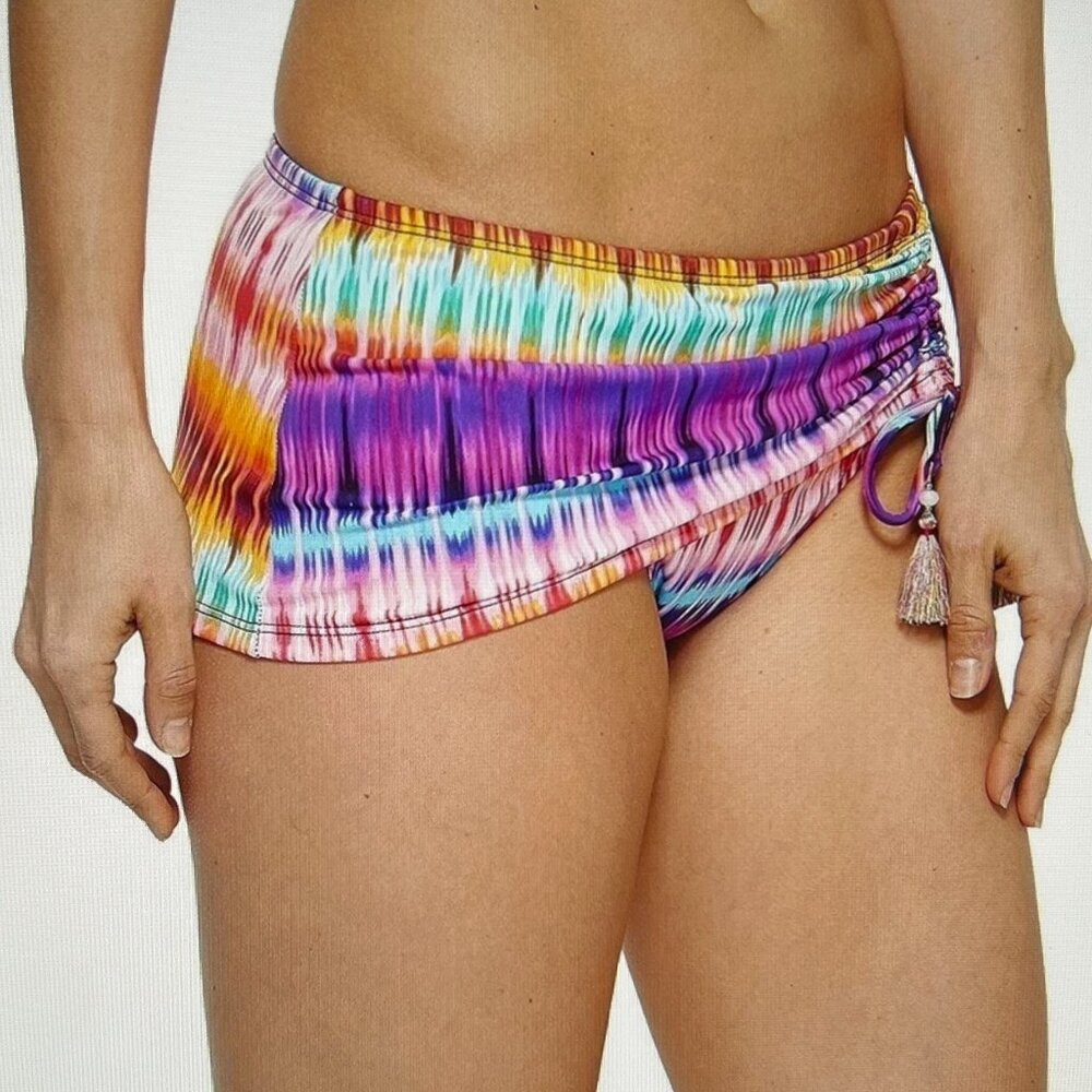 Bleu Rod Beattie Adjustable Sarong Skirted Swim Bikini Bottom Sz 10 - Picture 10 of 10